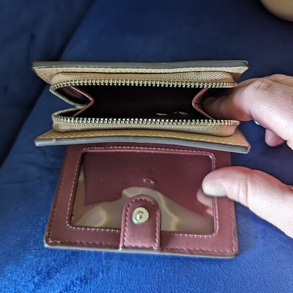 Gallery Tote Bag With Coach Heritage PLUS Matching Snap Wallet - Picture 11 of 14